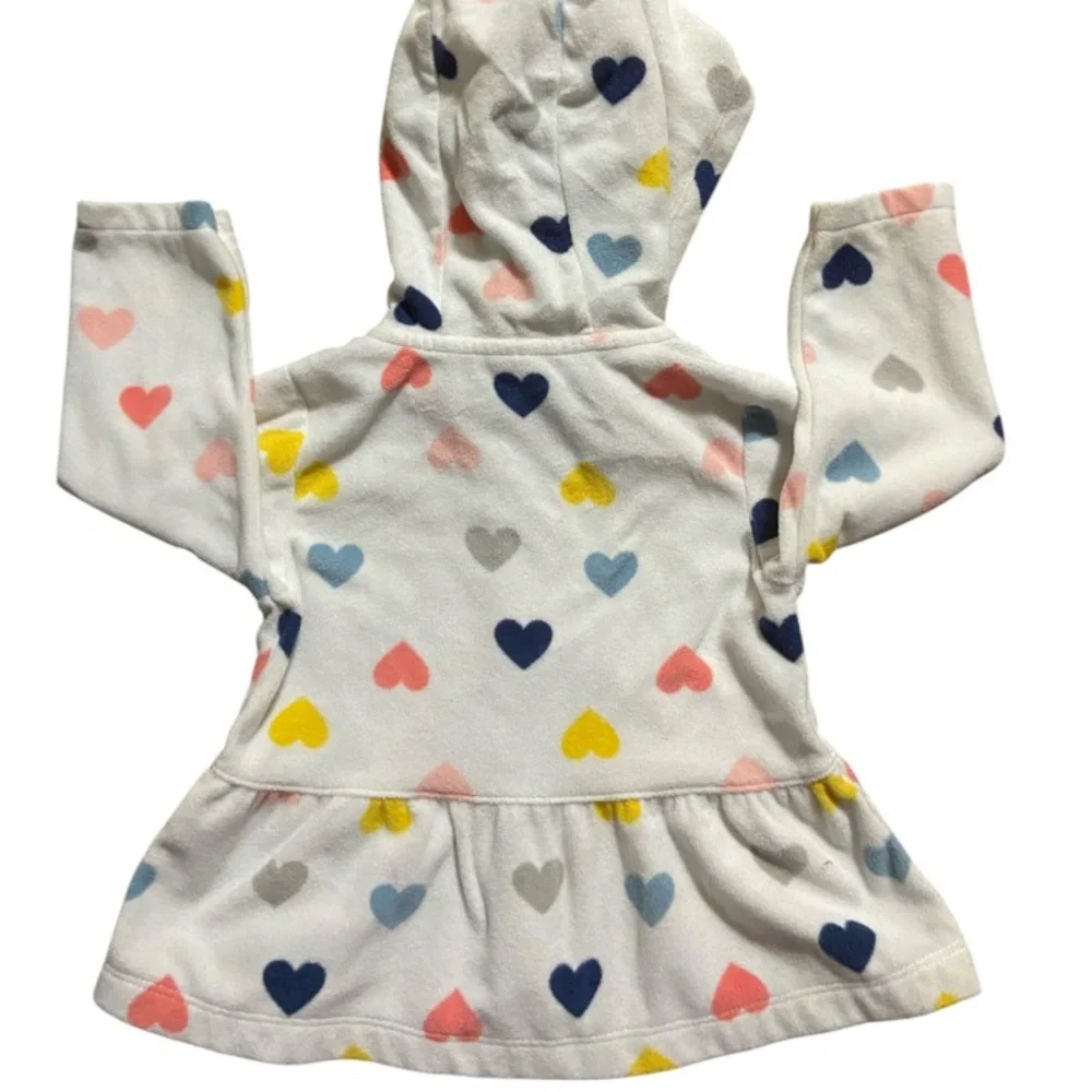 Heart Patterned Baby Hoodie - Picture 2 of 4